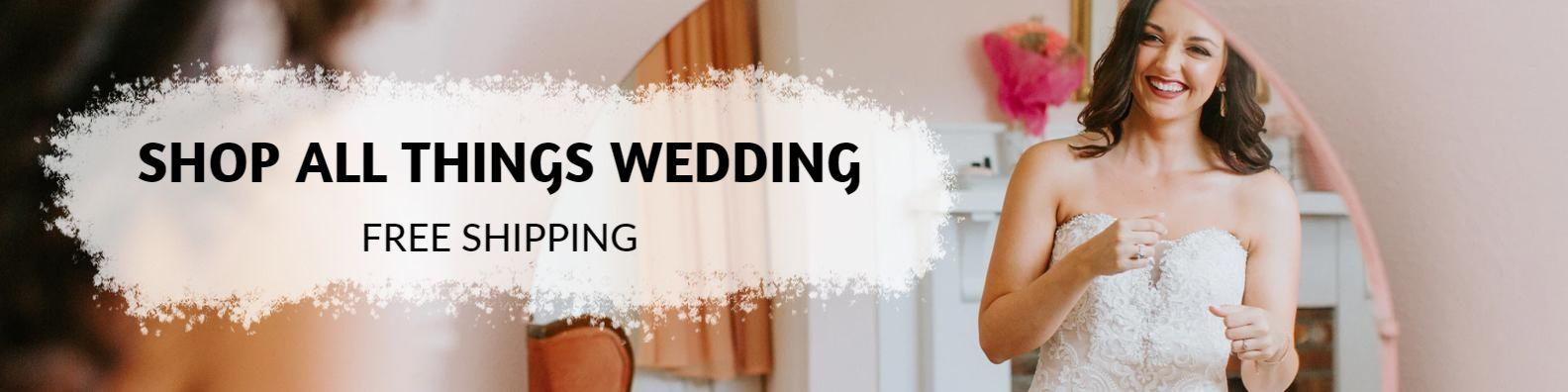 Elegant Wedding Preparation Scene with Natural Light Banner Template