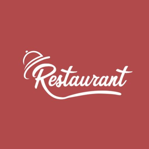 Elegant White Script Design with Culinary Theme Logo Template