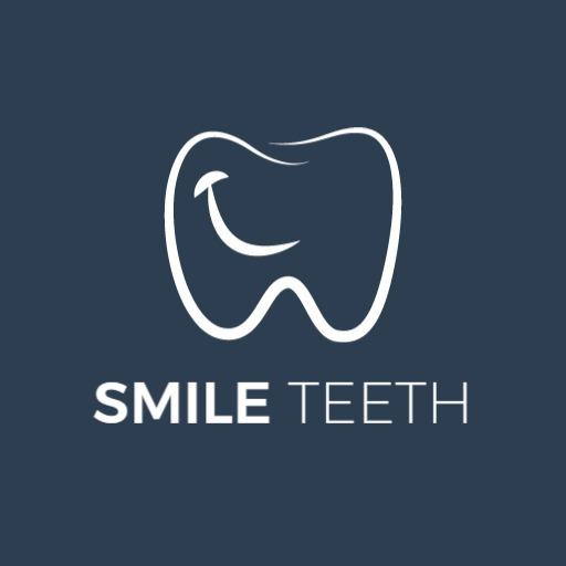 Elegant White Tooth Design for Professional Dental Services Logo Template