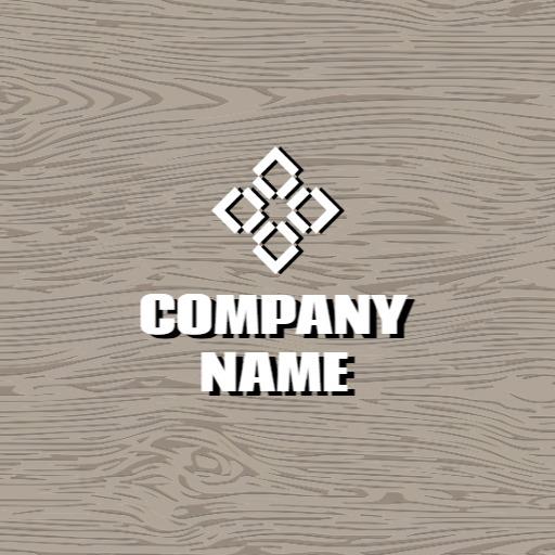 Elegant Wood Background Featuring Unique Mockup Design Logo Template