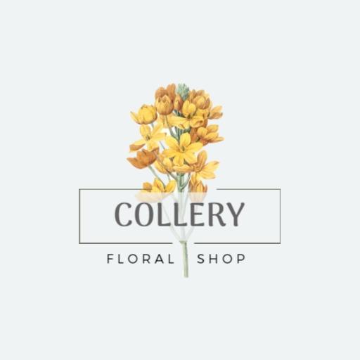 Elegant Yellow Floral Arrangement for Your Florist Logo Template