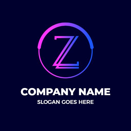 Elegant Z Letter Design with Vibrant Gradient Colors Logo Template
