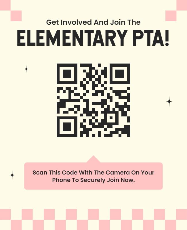 Elementary Pta Membership Invitation Flyer Template