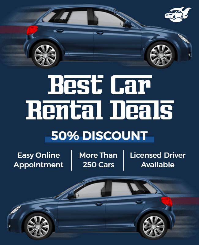 Elephant Best Car Rental Flyer Template