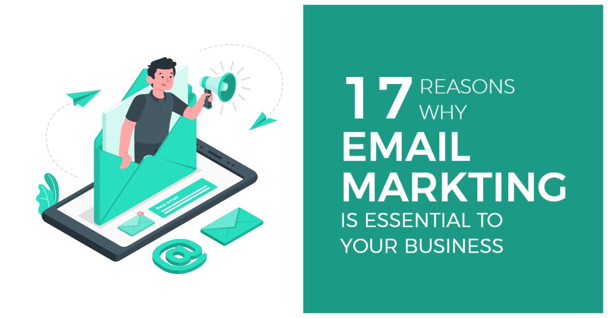 Email Marketing Importance Illustrated with Green Graphics Banner Template