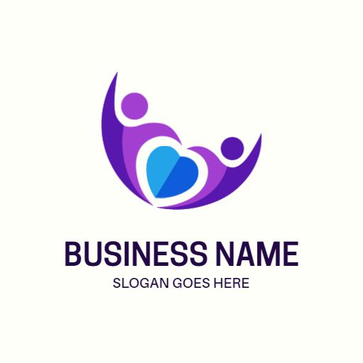 Embrace Community Support Through Compassionate Non Profit Logo Template