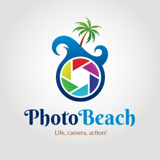 Embrace the Colorful Moments with Beach Photography Logo Template