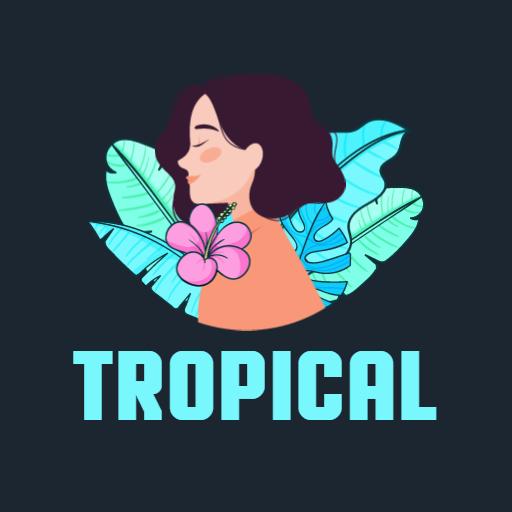 Embrace the Essence of Tropical Beauty with Elegant Design Logo Template