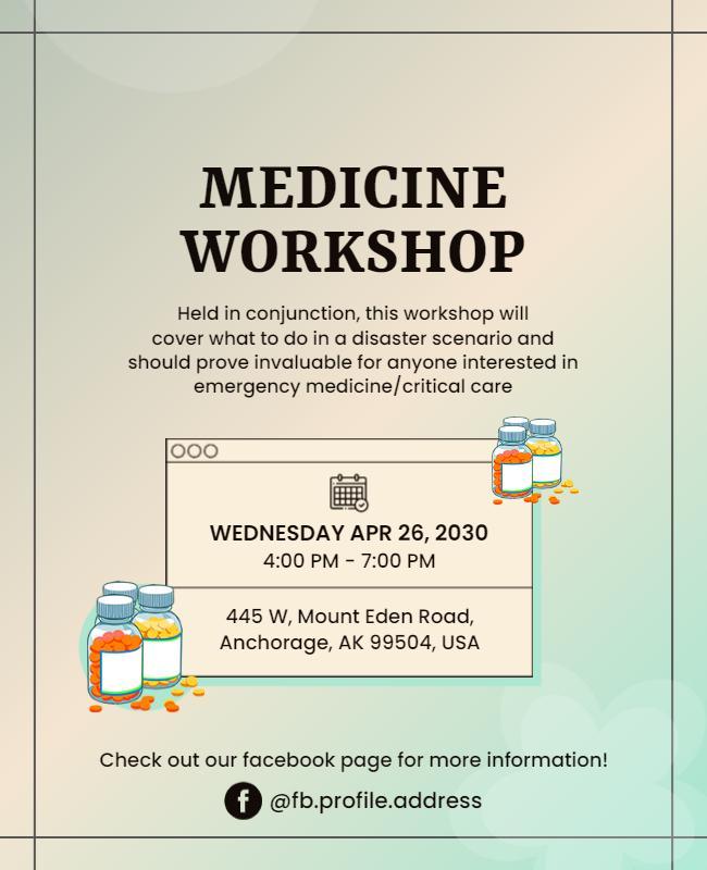 Emergency Medicine Workshop Flyer Template