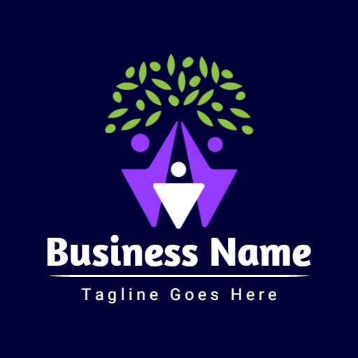 Emphasizing Family Connections with a Vibrant Tree Logo Template