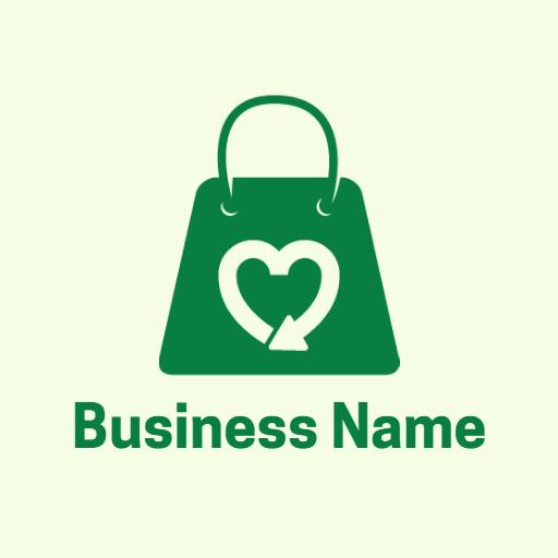 Emphasizing Love for Nature with Green Recycle Logo Template