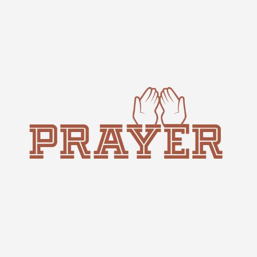 Emphasizing Unity and Faith Through Gesture in Prayer Logo Template