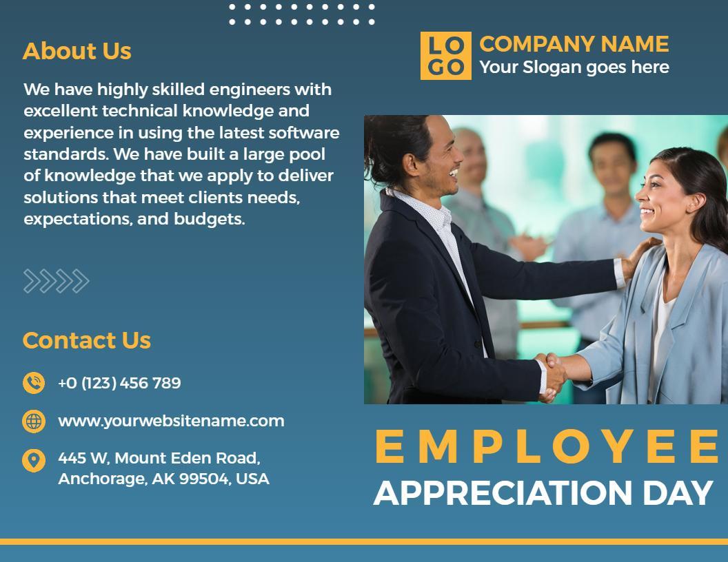 Employee Appreciation Day IT Development Company Brochure Template