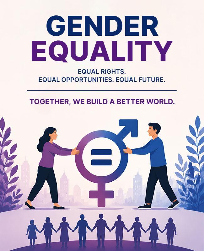 Empowering Communities for Gender Equality Poster Template
