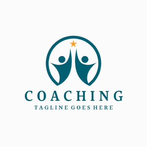 Empowering Growth and Support with Dynamic Coaching Logo Template