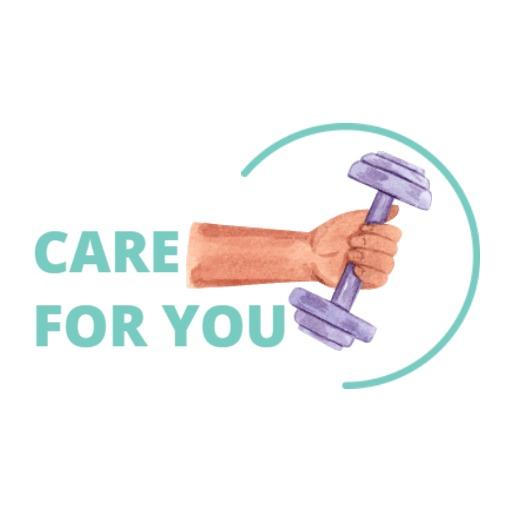 Empowering Purple Dumbbell Emphasizing Fitness Care Logo Template
