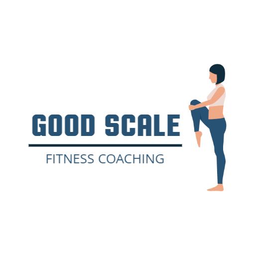Empowering Woman Engaged in Personal Fitness Coaching Logo Template