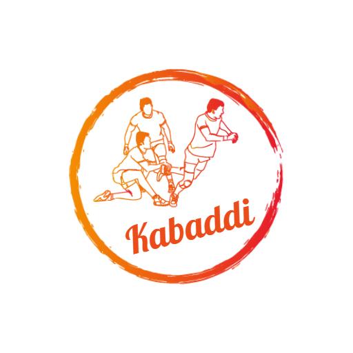 Energetic Action Scene of Players Competing in Kabaddi Logo Template