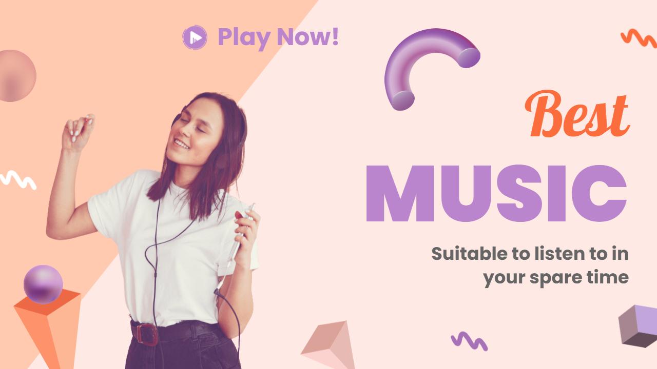 Energetic Dance Vibes Music YouTube Thumbnail Template