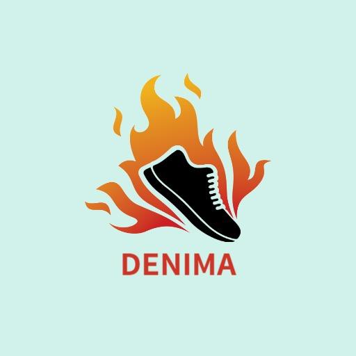 Energetic Flame Design Representing Stylish Shoes Logo Template