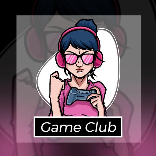Energetic Gamer Girl Design Emphasizing Esports Game Club Logo Template