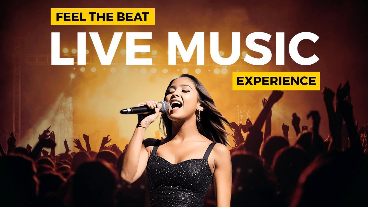 Energetic Live Music Performance Experience YouTube Thumbnail Template
