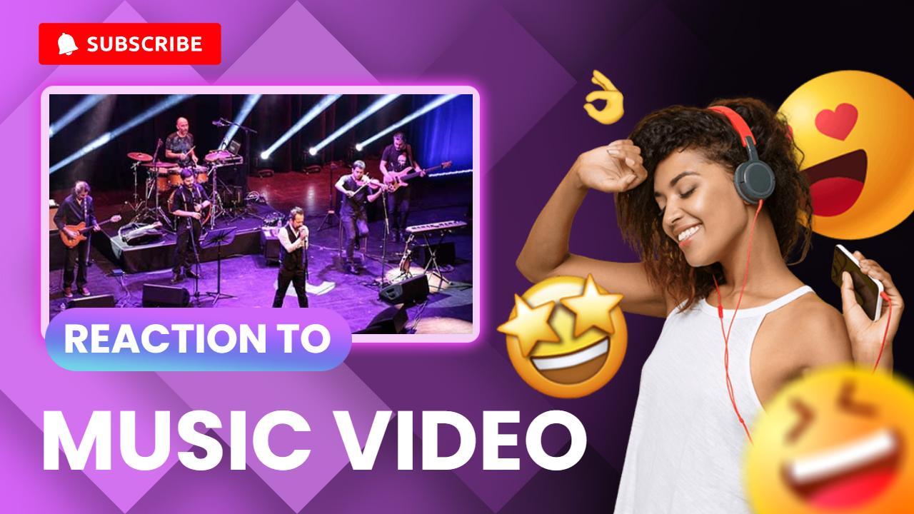 Energetic Music Video Reaction YouTube Thumbnail Template