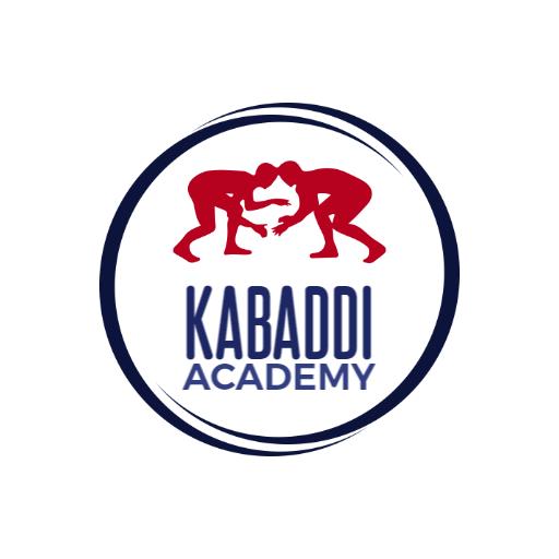 Energetic Red and Blue Kabaddi Moves at Training Academy Logo Template