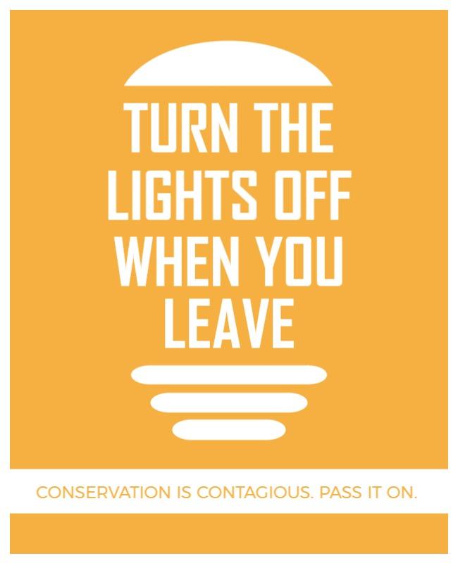 Energy Conservation Awareness Flyer Template