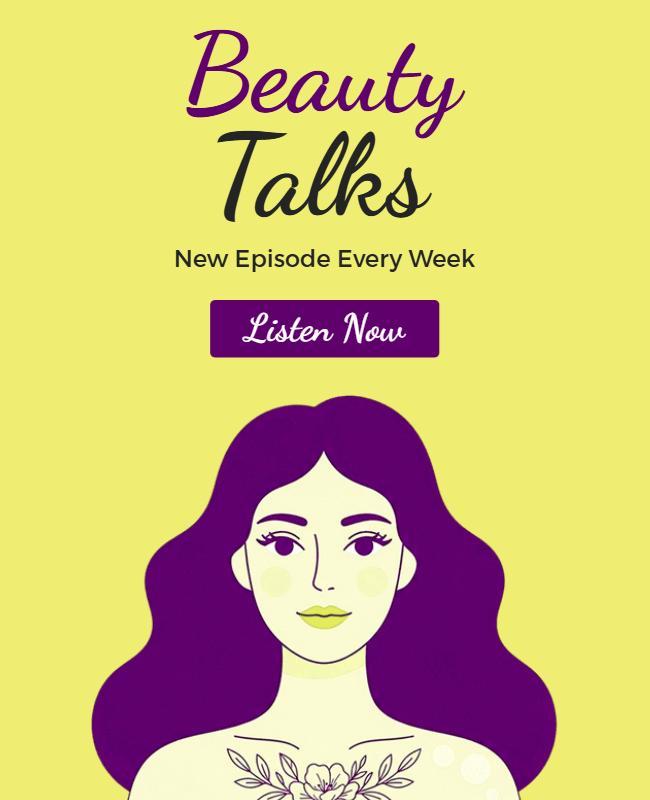 Engaging Beauty Talks Poster Template