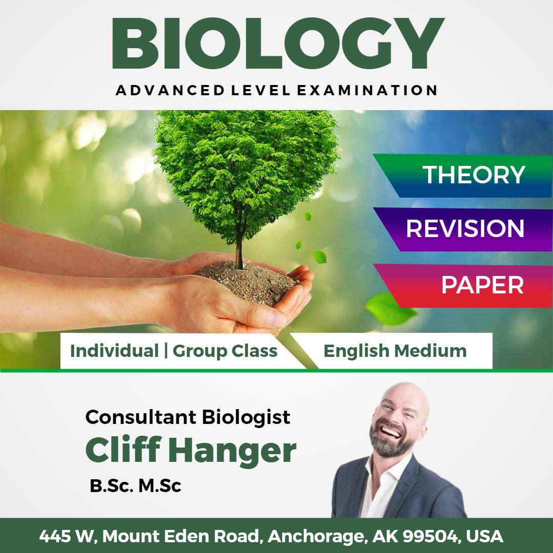 Engaging Biology Exam Preparation with Consultant Support Ad Template