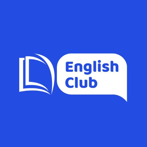 Engaging Blue and White Design Showcasing English Club Logo Template