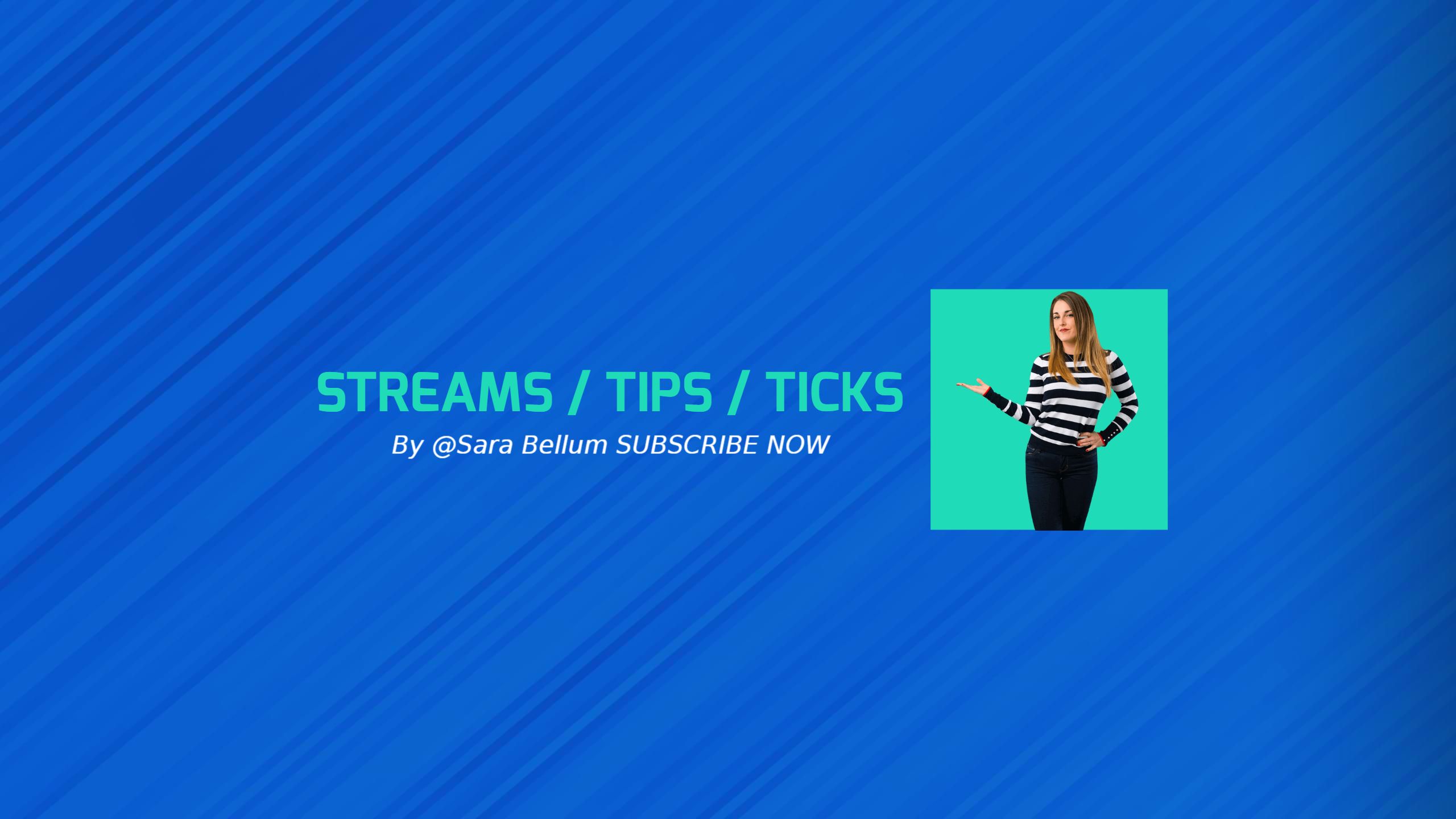 Engaging Blue Background YouTube Tips and Tricks Banner Template