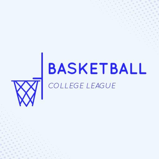 Engaging Blue Basketball College League Competition Logo Template