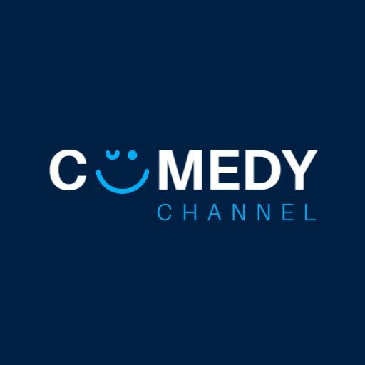 Engaging Blue Theme Highlighting Humor for YouTube Channel Logo Template