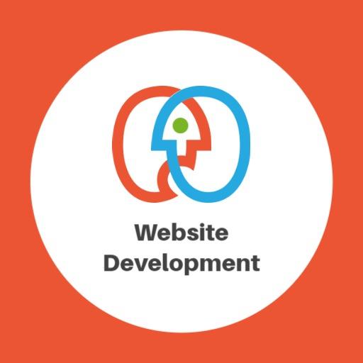 Engaging Circular Design Representing Website Development Logo Template