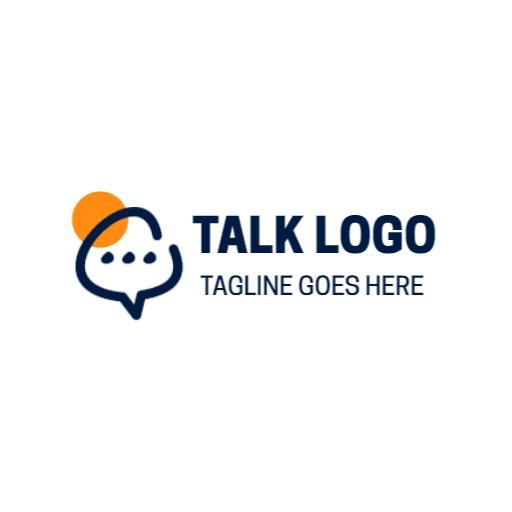 Engaging Communication Chat Design with Thoughtful Dialogue Logo Template
