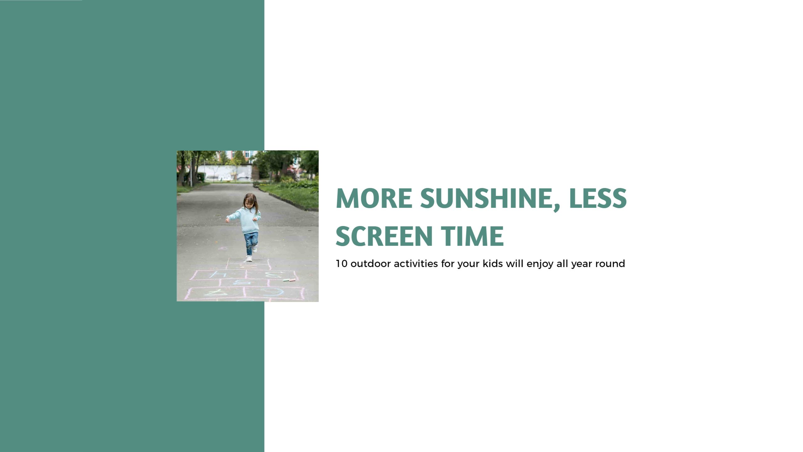 Engaging Outdoor Activities for Kids YouTube Banner Template