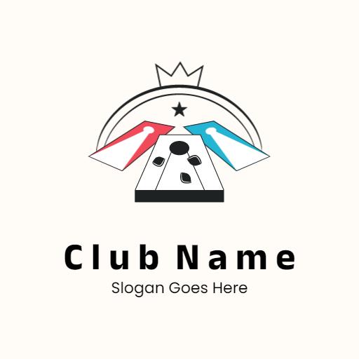 Engaging Playground Scene Featuring Cornhole Game Excitement Logo Template