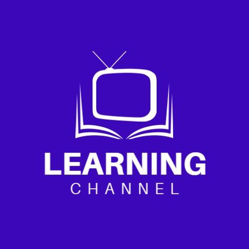 Engaging Purple Learning Channel for Educational Content Logo Template