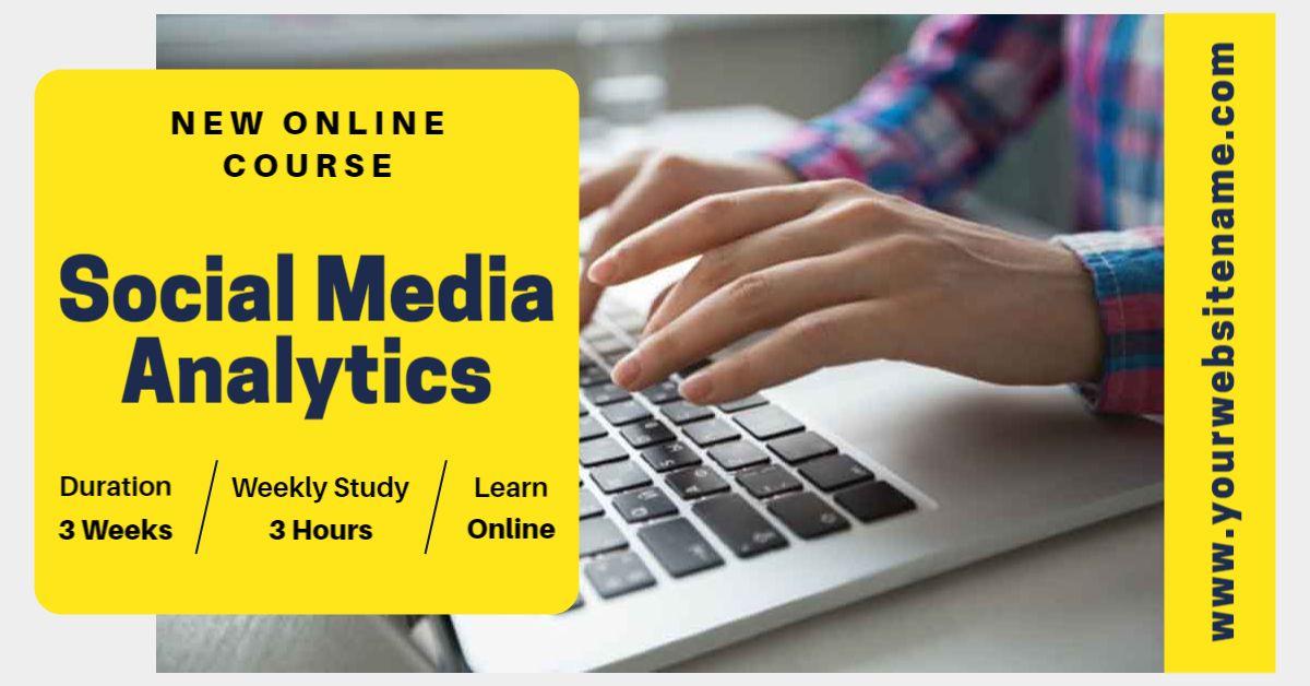 Engaging Social Media Analytics Course Overview Facebook Ad Template
