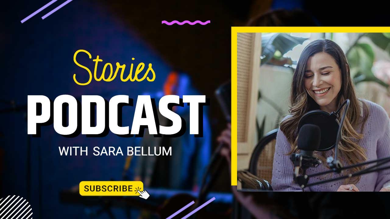 Engaging Stories Interview Podcast YouTube Thumbnail Template