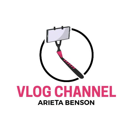 Engaging Vlog Channel Design with Smartphone and Colors Logo Template