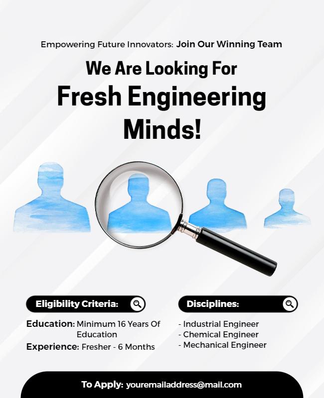 Engineering Recruitment Opportunity Flyer Template