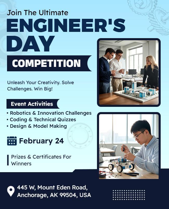 Engineer's Day Competition Event Flyer Template