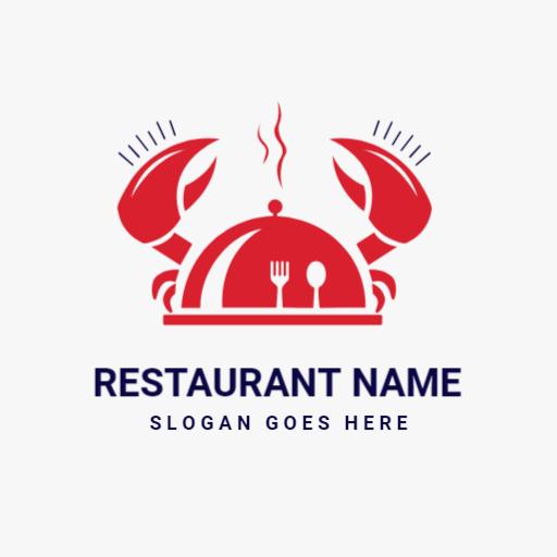 Enjoy Delicious Seafood Dining with Elegant Restaurant Logo Template
