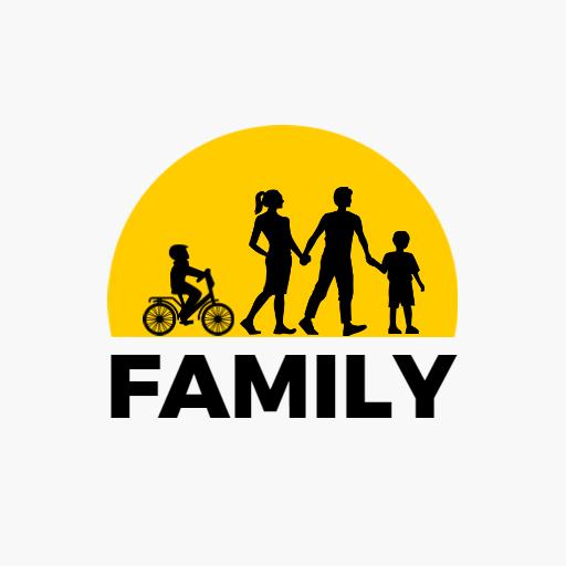 Enjoy Quality Time with Loving Family Activities Logo Template