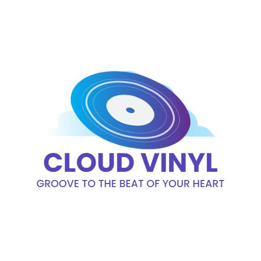 Enjoy Vibrant Blue and Purple Design for Cloud Vinyl Logo Template