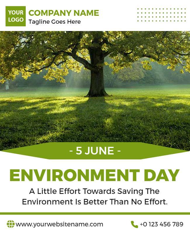 Environment Day Celebration Flyer Template