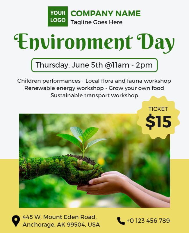 Environment Day Community Event Flyer Template